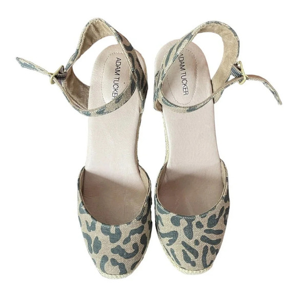 Adam Tucker Women's Bethany Leopard Print Espadrilles NWOB Size 9 - Picture 5 of 6